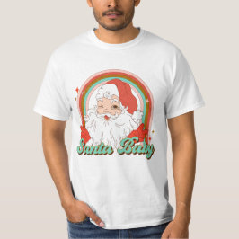 Camiseta Papais noeis de Natal Retrocedidos Bebê Groovag Na
