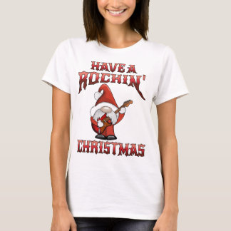 Camiseta Papais noeis de Natal Rockin T Shirt