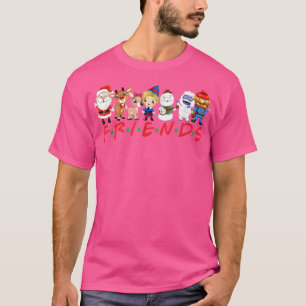 Camiseta Papais noeis de Natal Rudolph Snowman Família Xma