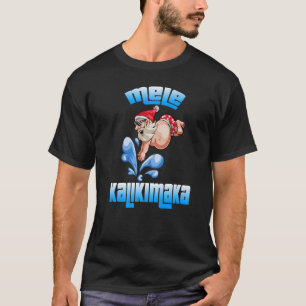 Camiseta Papais noeis de Natal Shaka Hawaii Swimm