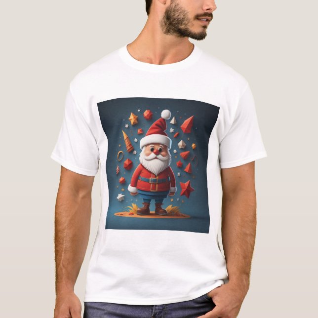 Camiseta Papais noeis de natal T-Shirt (Frente)