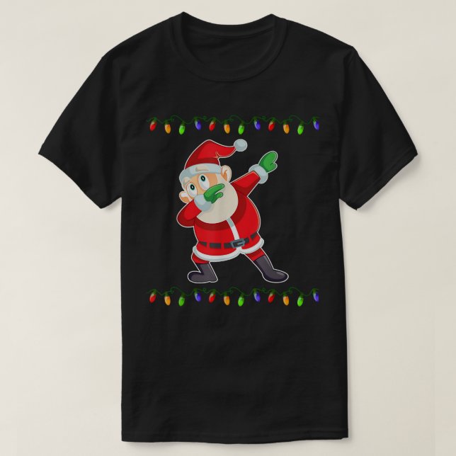Camiseta Papais noeis De Natal Vazam Papais noeis Engraçado (Frente do Design)