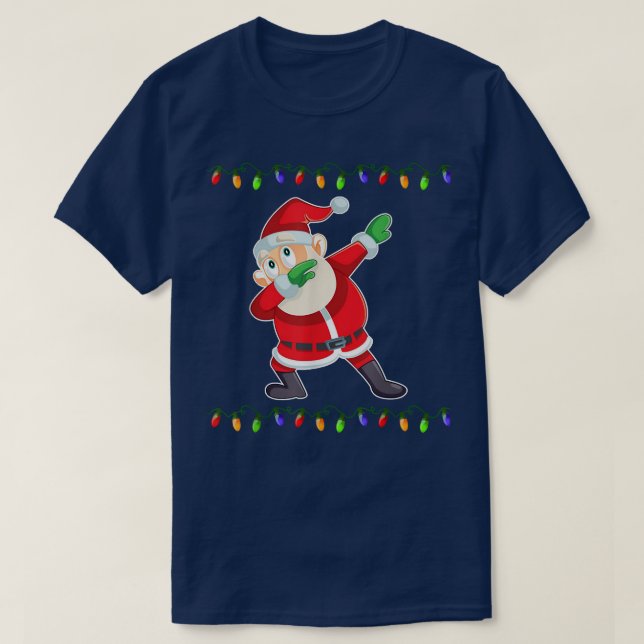 Camiseta Papais noeis De Natal Vazam Papais noeis Engraçado (Frente do Design)