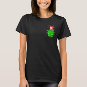 Camiseta Papais noeis De Névoa Na Luz De Natal Cuta De Bols