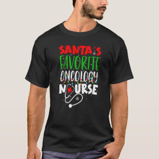 Camiseta Papais noeis De Oncologia Favorita Enfermeiros Pap