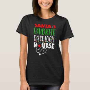 Camiseta Papais noeis De Oncologia Favorita Enfermeiros Pap