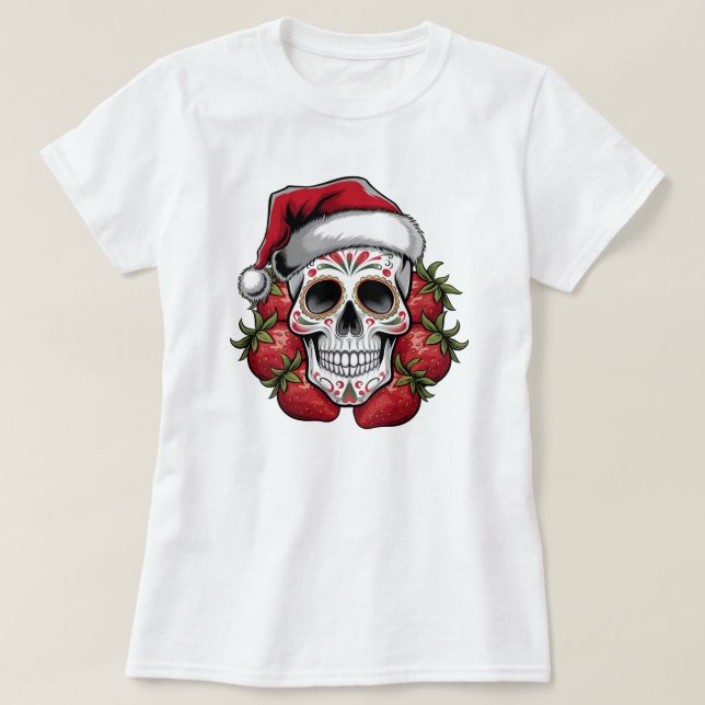 Camiseta papais noeis de palha Dia dos Mortos (Frente do Design)