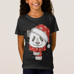 Camiseta Papais noeis de Panda bonitos no urso de Panda de