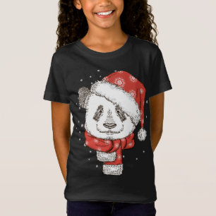 Camiseta Papais noeis de Panda bonitos no urso de Panda de