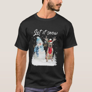 Camiseta Papais noeis de pastor holandeses Cachorro Natal S