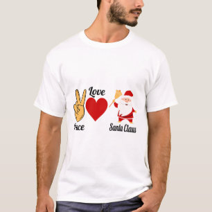 Camiseta Papais noeis de Paz e Amor
