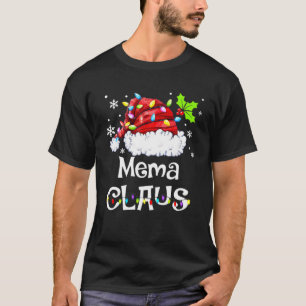 Camiseta Papais noeis de pijamas de Natal Engraçado Mema C