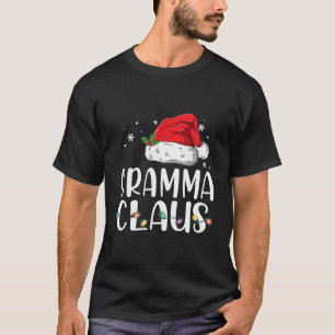 Camiseta Papais noeis De Pijamas Engraçado Gramma Claus