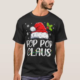 Camiseta Papais noeis de Pop Claus Engraçado Natal Pajama M