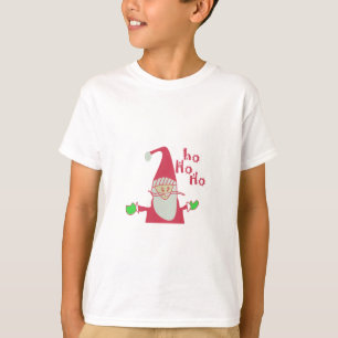 Camiseta Papais noeis De Rato De Cartoon Bonitos Ho Ho Ho T