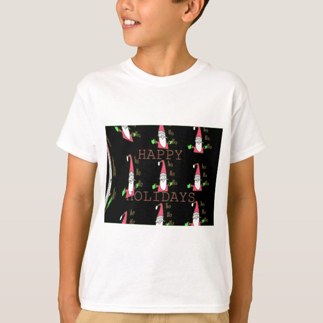 Camiseta Papais noeis De Rato Jolly: Uma Ilustração De Féri (Frente)