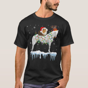 Camiseta Papais noeis de Rena de Cavalo Tripulante de Guiné