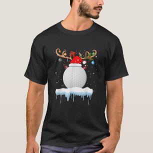 Camiseta Papais noeis de renas Jogador de Feira de Golfe