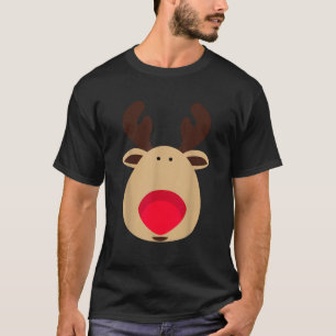 Camiseta PAPAIS NOEIS de Renas Vermelhas RUDOLPH Natal
