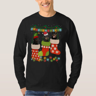 Camiseta Papais noeis de renas Xmas de Sock Rottweiler de N