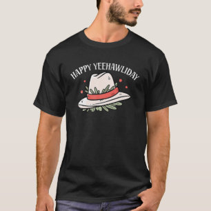 Camiseta Papais noeis de Rodeio Rodeo no Oeste do Cowboy Na