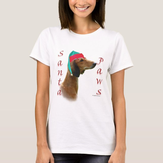 Camiseta Papais noeis de Saluki Paws (Frente)