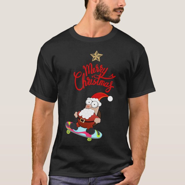 Camiseta Papais noeis de Skate Noel (Frente)