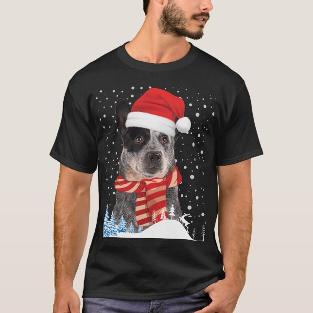 Camiseta Papais noeis de Suor de Natal Feio de Cães Austral (Frente)