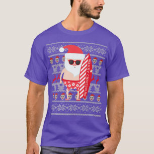 Camiseta Papais noeis de surfe Conselho havaiano encurta o