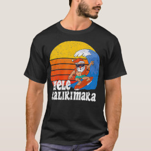 Camiseta Papais noeis de surfe de Mele Kalikimaka no Havaí