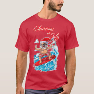 Camiseta Papais noeis de surfe no Natal do Prado faz natal