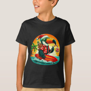 Camiseta Papais noeis De Surfe Turiano E Cristo Tropical En