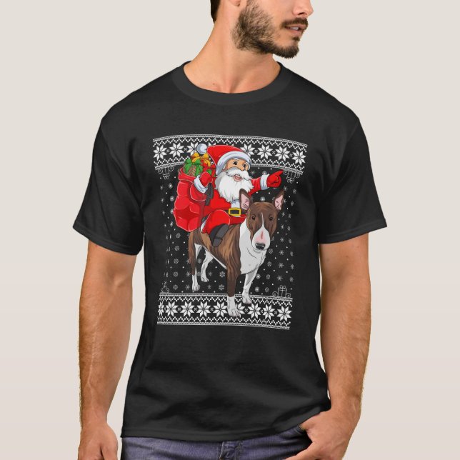 Camiseta Papais noeis De Sweater Feios De Xmas Que Andam À  (Frente)
