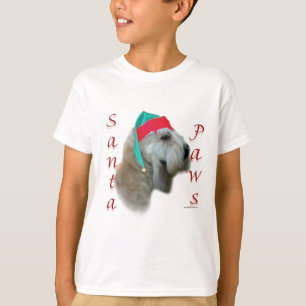Camiseta Papais noeis de terrier, de rodas revestidas, maci