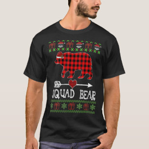 Camiseta Papais noeis De Urso Quadrado Pijamas Da Família X