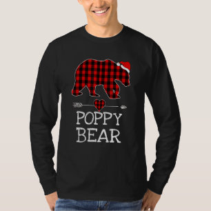 Camiseta Papais noeis de Xadrez de Búfalo de Urso Picado Se
