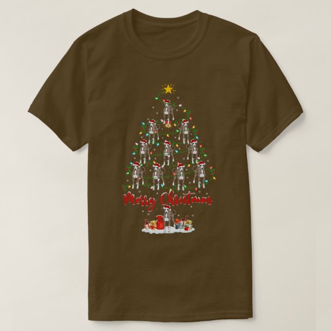 Camiseta Papais noeis de Xmas Engraçados Cristo de Greyhoun (Frente do Design)