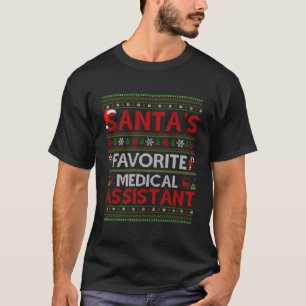 Camiseta Papais noeis De Xmas Favoritos Chris Assistente Mé