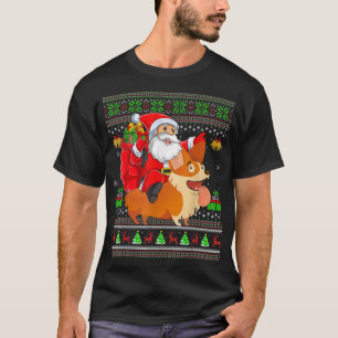 Camiseta Papais noeis De Xmas Feios Andando Cardigan Welsh