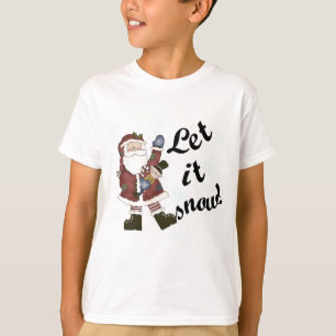 Camiseta Papais noeis Deixam-na Neve T-shirts e presentes