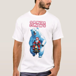 Camiseta Papais noeis: Dirigindo uma motocicleta com um Po