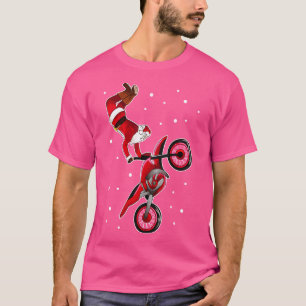 Camiseta Papais noeis Dirtbike Motocross tricks Freestyle C