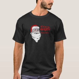 Camiseta Papais noeis Dizem Que Todos Vocês São Romanos Mal
