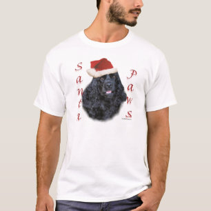 Camiseta Papais noeis do Cocker Spaniel (preto)