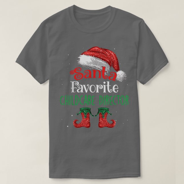 Camiseta Papais noeis do infantário - Natal favorito (Frente do Design)