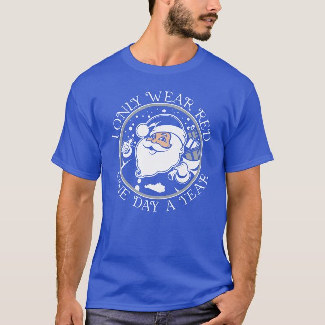 Camiseta Papais noeis do Kentucky Vestem Azul (Frente)