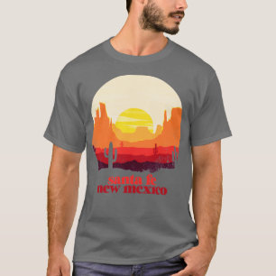 Camiseta Papais noeis Do Novo México Ilustração Do Deserto