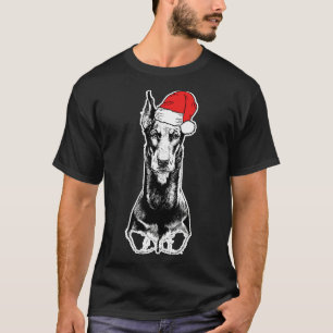 Camiseta Papais noeis Doberman Pinscher Dog Ugly