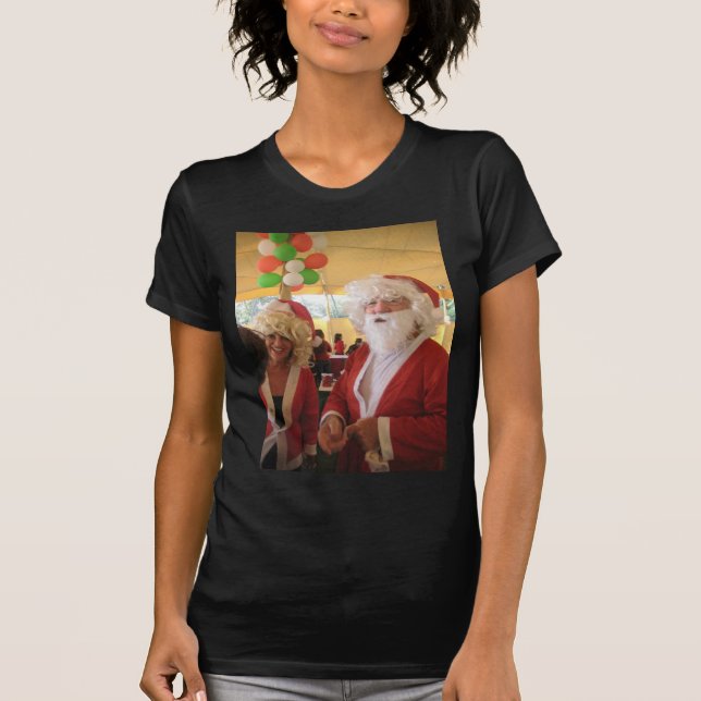 Camiseta Papais noeis e Celebração de Natal da Sra. Claus - (Frente)