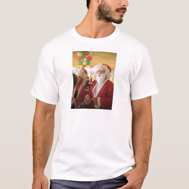 Camiseta Papais noeis e Celebração de Natal da Sra. Claus - (Frente)